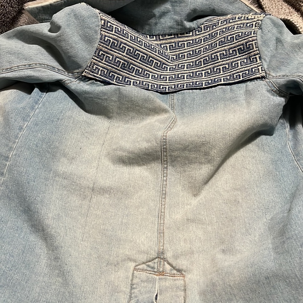 Free people Faux Sherpa lined Denim jacket - Picture 7 of 10